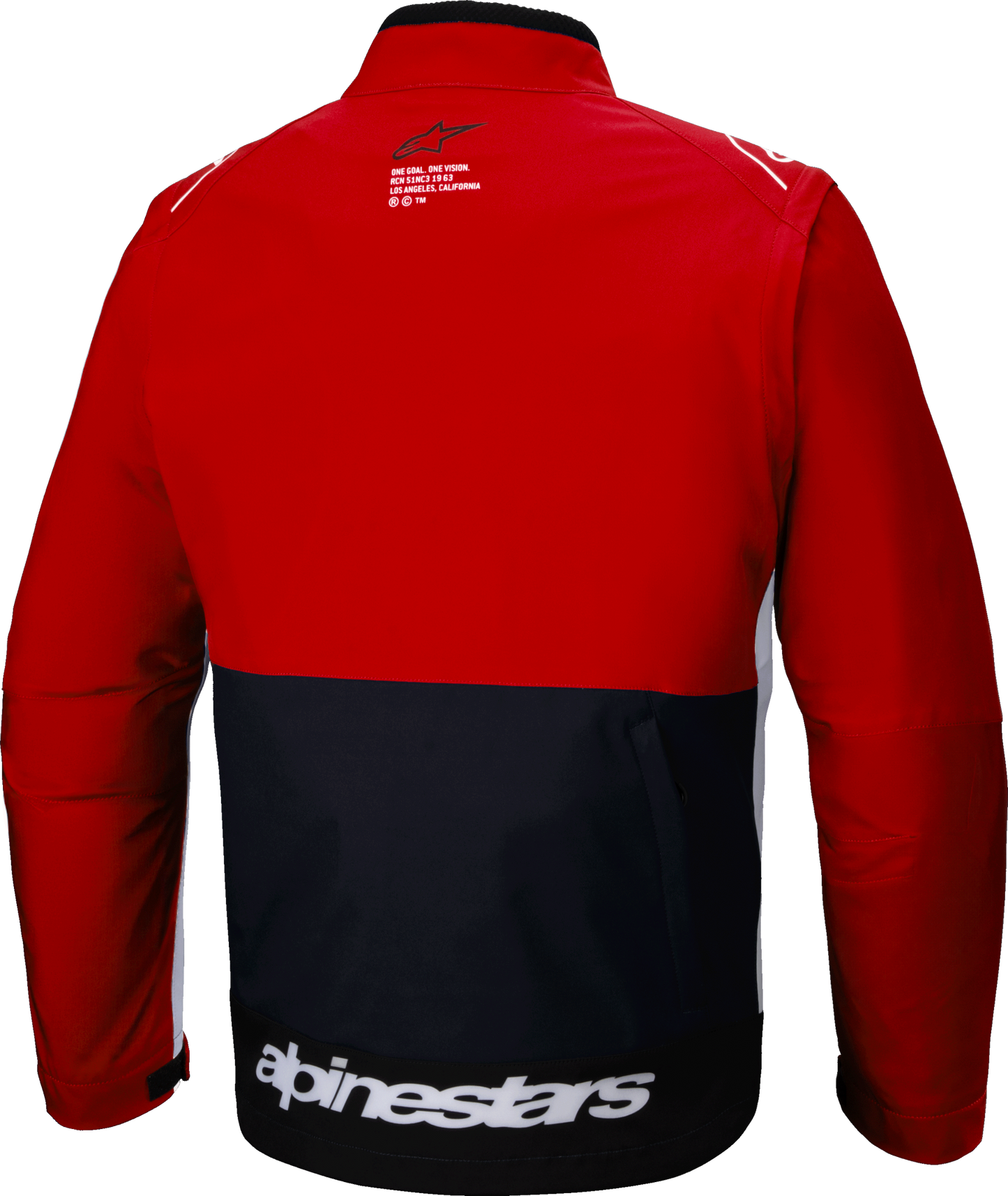 Lite Dura Softshell Jacket Black/Bright Red/White 2x