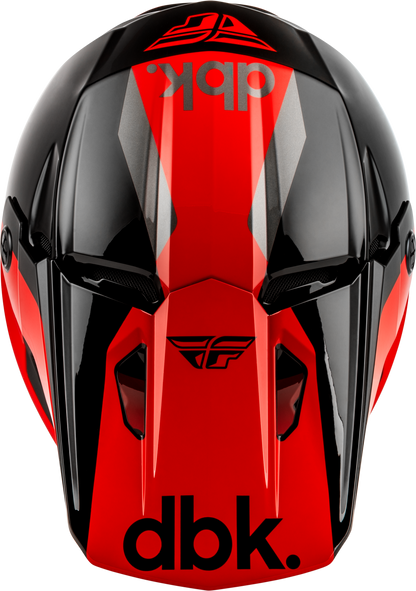 Kinetic Dbk Helmet Black/Red/Grey Xs