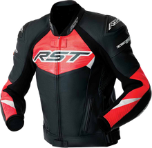 Tractech Evo D3o Jacket Blk/Flo Red Leather Sm
