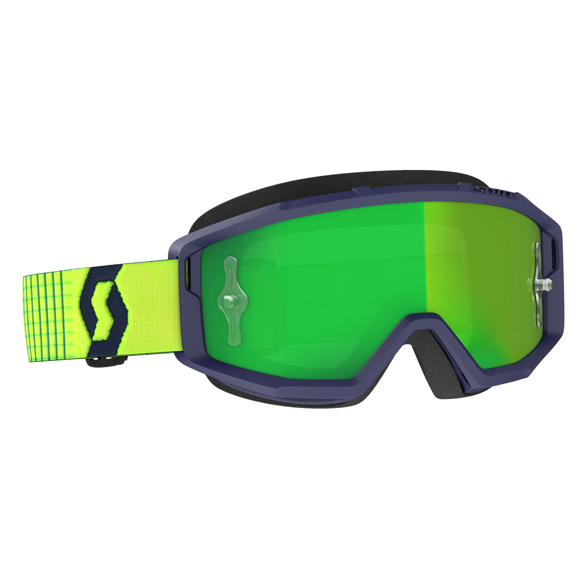 Primal Goggle Blue/Yellow Green Chrome Works Lens