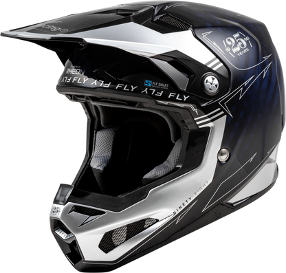 Formula S Carbon Legacy Helmet Blue Carbon/Silver Sm
