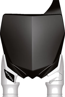Front Number Plate Black/White