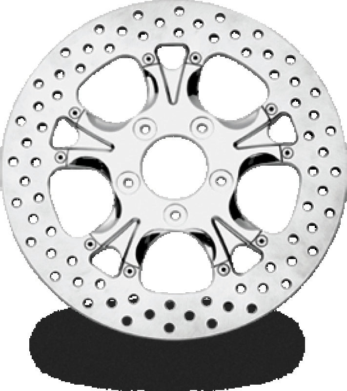 Performance Machine Disc/Carr 11.8in Gatlin Fr Lt - Chrome