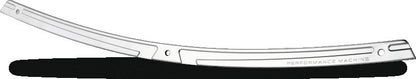 Performance Machine Windscreen Trim Assy Scallop - Chrome