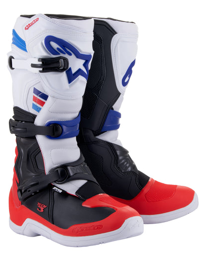 Tech 3 Boots White/Red/Blue Sz 15