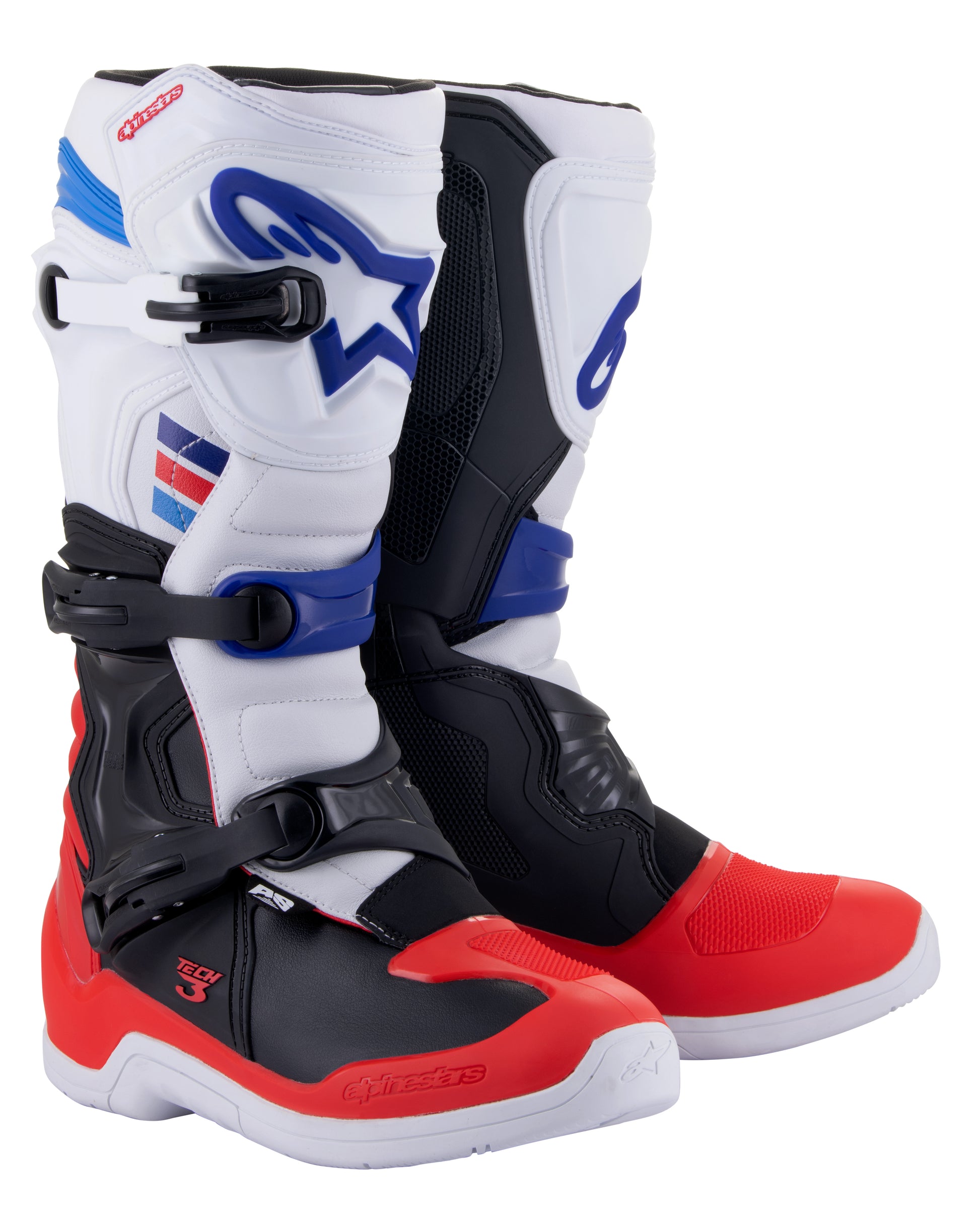 Tech 3 Boots White/Red/Blue Sz 6