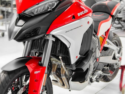 DBK Special Parts (Ducabike) Aluminum Radiator Guard for the Ducati Multistrada V4 / S / Sport