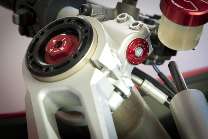 CNC Racing Handlebar Caps (Clip-on Plugs) for Ducati Panigale, Supersport / S, Desmosedici RR, 1198 / 1098 / 848  & ST3 ST4