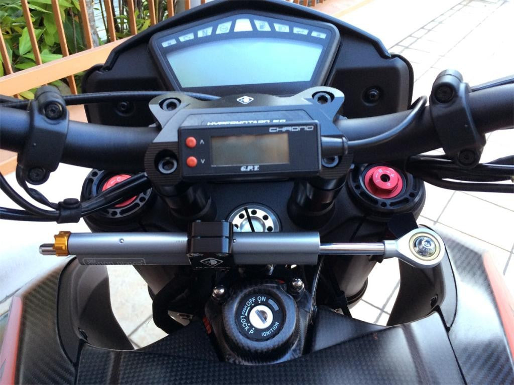 DBK Special Parts (Ducabike) Steering Damper Mount for the Ducati Hypermotard / Hyperstrada 821 / 939 / SP