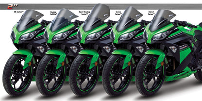 Zero Gravity Racing Windshields for the Kawasaki  Ninja 300R/250R (2013-2019)