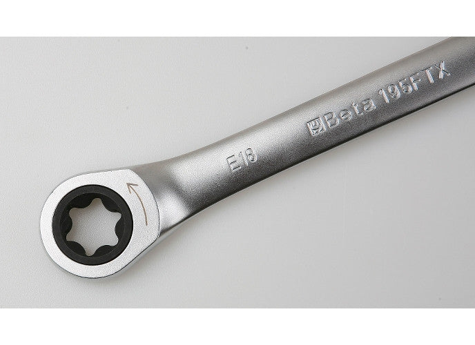 Beta Tools Model 195Ftx  E6Xe8-Ratcheting Double Wrenches