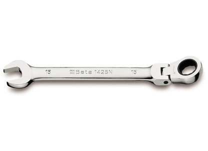 Beta Tools Model 142  Sn9x9mm-Swivel End Ratcheting Combination Wrenches