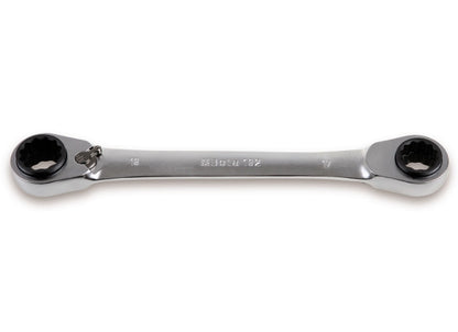 Beta Tools Model 192  8-13-Ratcheting Flat Bi-Hexagon Ring Wrenches