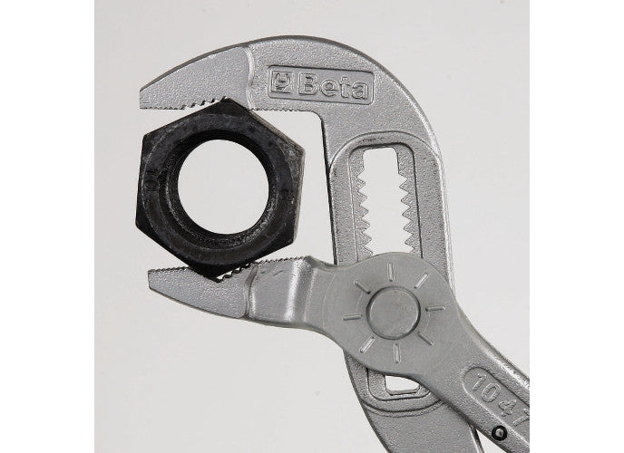 Beta Tools Model 1047  240mm-Slip Joint Pliers  Button Adjustable