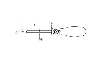 Beta Tools Model 1242  Ph1mm-Screwdrivers Steel Head for Cross