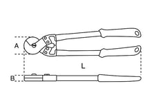 Beta Tools Model 1104  600mm-Heavymm-Duty Cutters