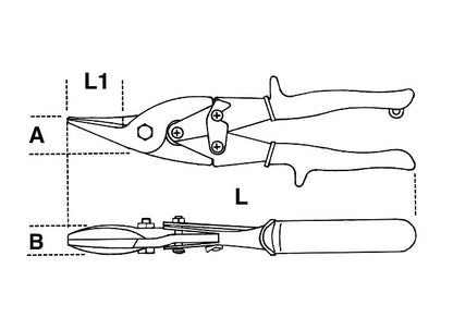 Beta Tools Model 1123  Right Cut Compound Leverage Shears