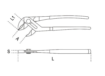 Beta Tools Model 1046  400mm-Slip Joint Pliers