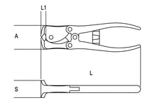 Beta Tools Model 1092  V200mm-Toggle Lever Cutting Nippers