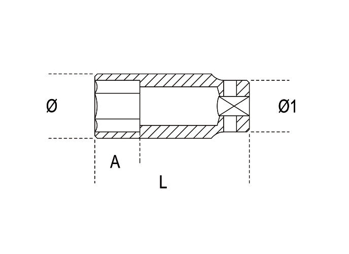 Beta Tools Model 720  30mm-Impact Sockets Long Series