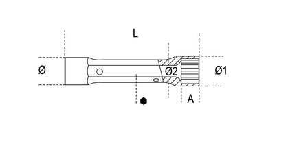 Beta Tools Model 930  6X7mm-Bi-Hexagon Tubular Socket Wrenches