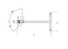 Beta Tools Model 952  L14mm-T-Handle Wrenches Swivelling HexagonLong