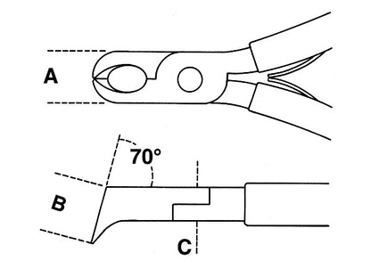 Beta Tools Model 1191  Bm/L-Long Oblique Cutting Nippers