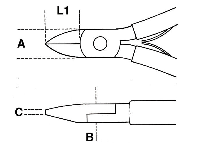 Beta Tools Model 1188  Bm/2-Diagonal Axial Cutting Nippers
