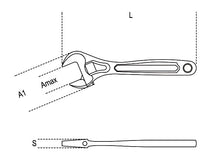 Beta Tools Model 111  G300mm-Adjustable Wrenches 12' with Handle