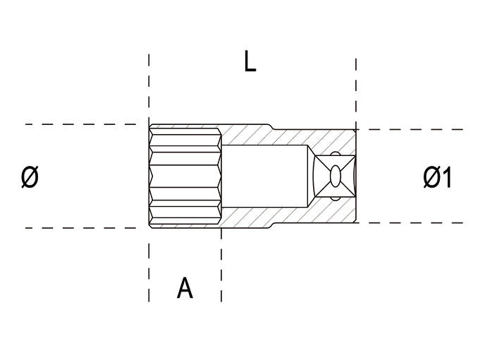 Beta Tools Model 910B  L11mm-Bi-Hexagon Hand Sockets Long Series
