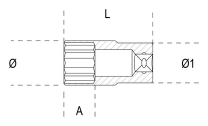 Beta Tools Model 900  L4mm-Hexagon Hand Sockets Long Series