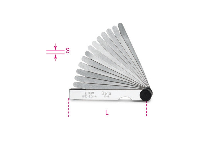 Beta Tools Model 1708  20-Metric Feeler Gauges
