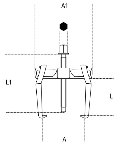 Beta Tools Model 1500  N/1-Universal Pullers 2 Sliding Legs
