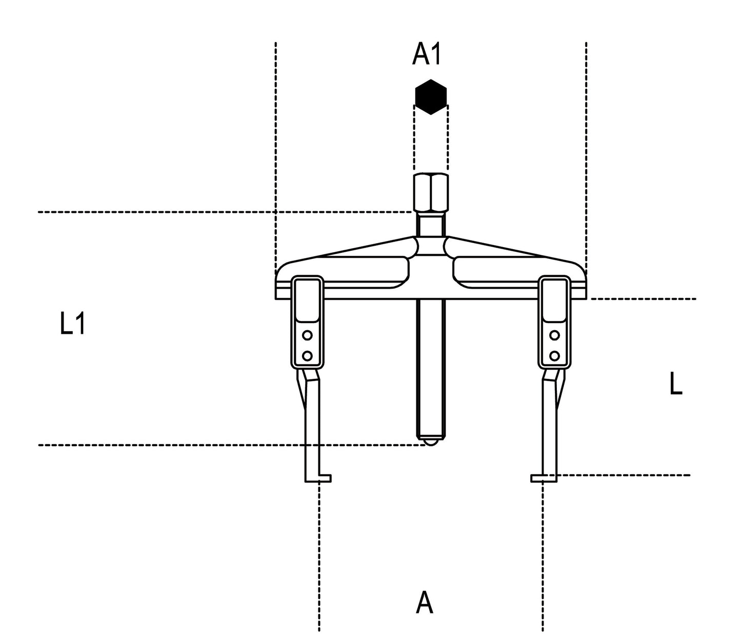 Beta Tools Model 1501  3-Thin Leg Pullers