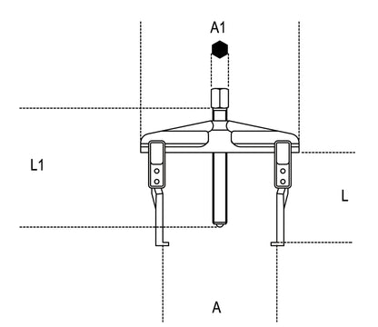 Beta Tools Model 1501  2-Thin Leg Pullers