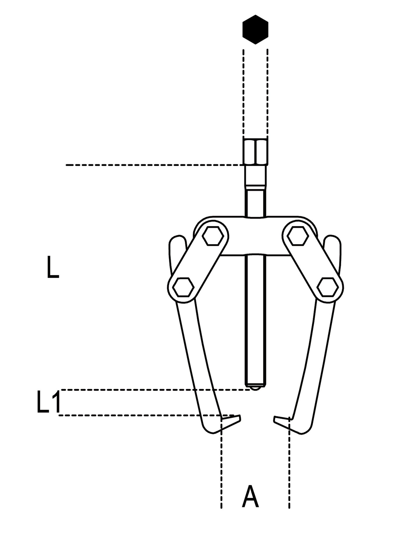 Beta Tools Model 1515  2-Pullers with Two Floating Legs