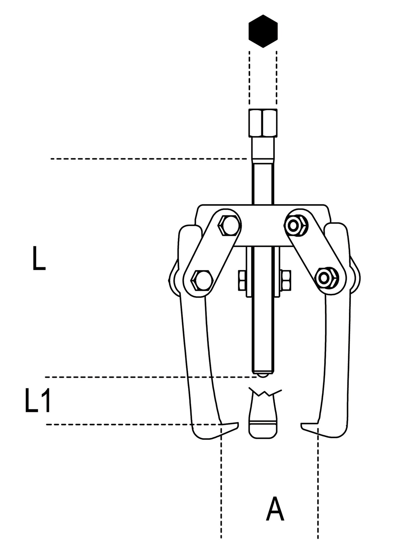 Beta Tools Model 1516  3-Pullers with Three Floating Legs