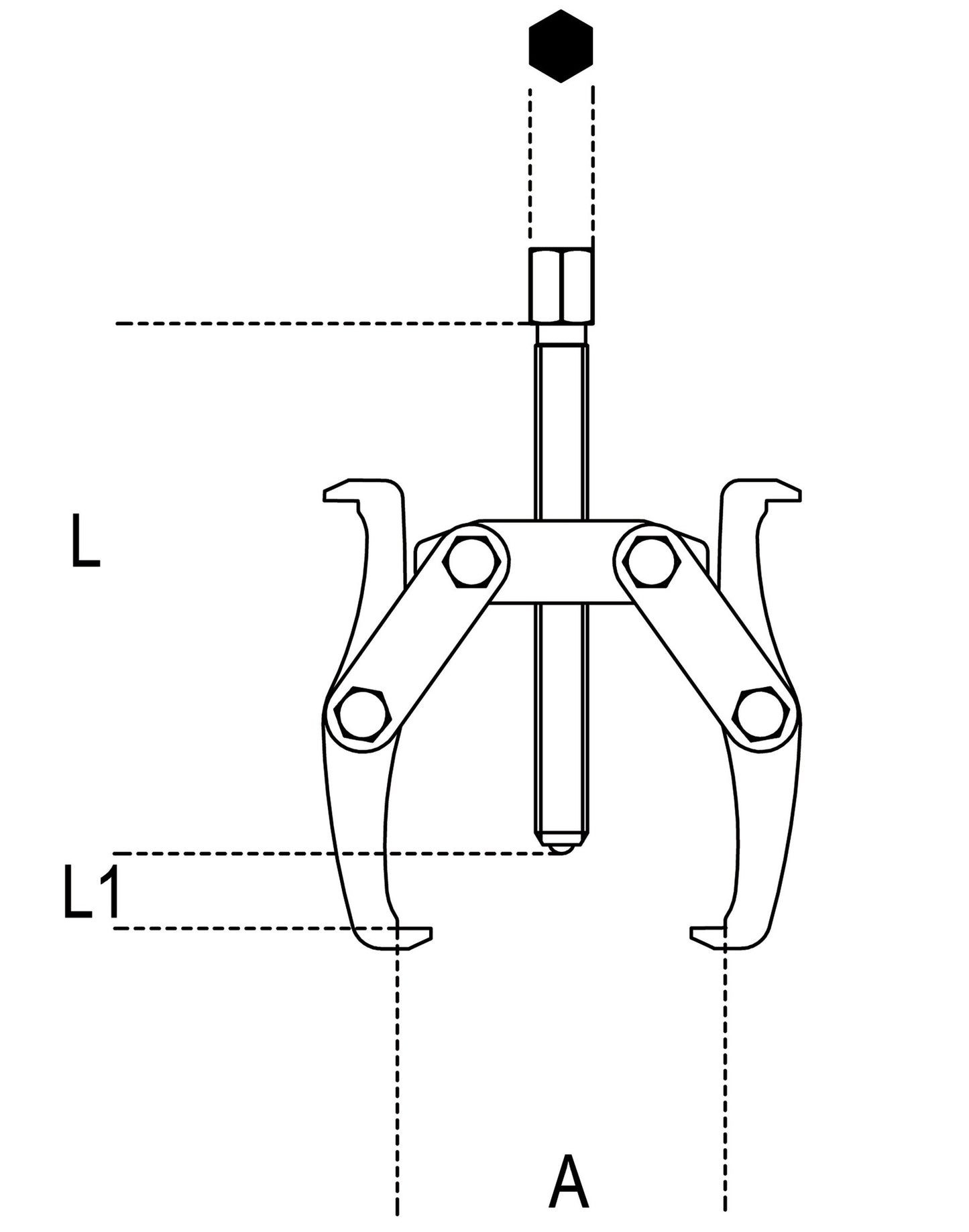 Beta Tools Model 1520  2-Pullers with Two Reversible Legs