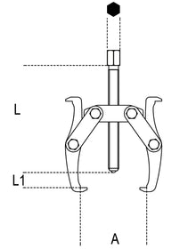 Beta Tools Model 1520  2-Pullers with Two Reversible Legs