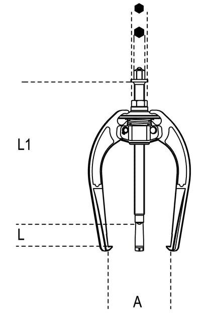 Beta Tools Model 1517  90-Three-Leg Self-Locking Pullers