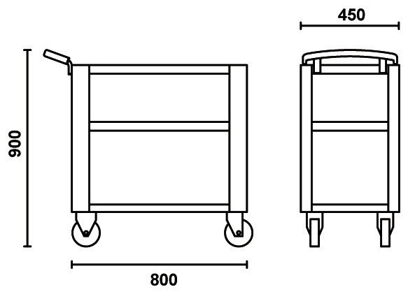 Beta Tools Model C51  G-Easy Trolley Grey
