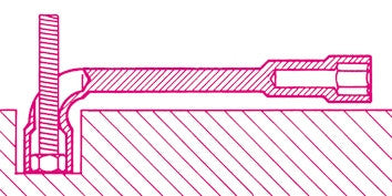 Beta Tools Model 932  9X9mm-Double Ended offset Socket Wrenches
