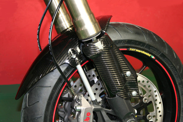 CARBONDRY - DUCATI HYPERMOTARD 1100 / 796 CARBON FIBER FRONT FORK GUARDS