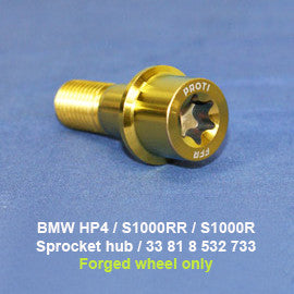 Proti Sprocket Hub Forged Wheel Only Bolt Kit for the BMW S1000RR (2015-2016)