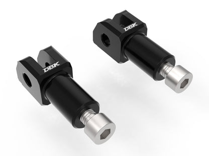 DBK Special Parts (Ducabike) Rider Foot peg Adapters for DBK Racing and Sport Footpegs For Triumph