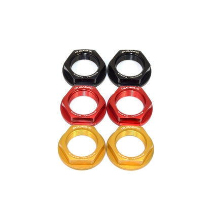 DBK Special Parts (Ducabike) Rear Axle Nut set for the Ducati Scrambler, Hypermotard 698, Monster 797/795/696/695/400, ST3, and Sport Classics