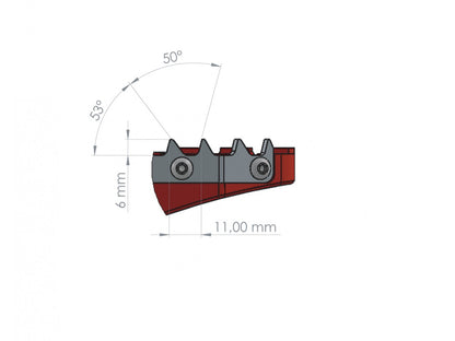 DBK Special Parts (Ducabike) PRO INSERT KIT For OFF ROAD ENDURO Footpegs