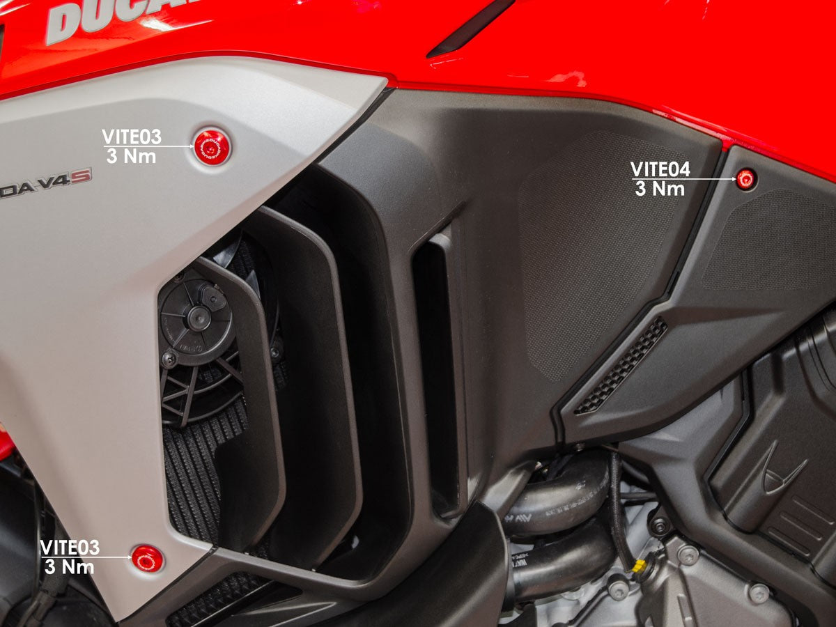DBK Special Parts (Ducabike) Side Cover Bolt Kit for the Ducati Multistrada V4 / S / Sport