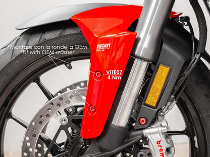 DBK Special Parts (Ducabike) Front Fender (Mudguard) Bolt Kit for the Ducati Multistrada V4 / S / Sport