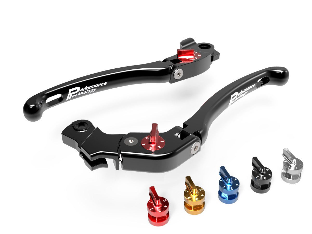 DBK Special Parts (Ducabike) Performance Technology ECO GP1 Folding Lever Set for the Aprilia RSV4 / Tuono V4 , and Yamaha R1 (04-14) and R6 (06-16)